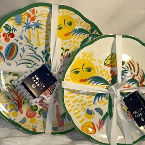 Roller Rabbit Vibrant Sun and Fruit  - 8 plates in total